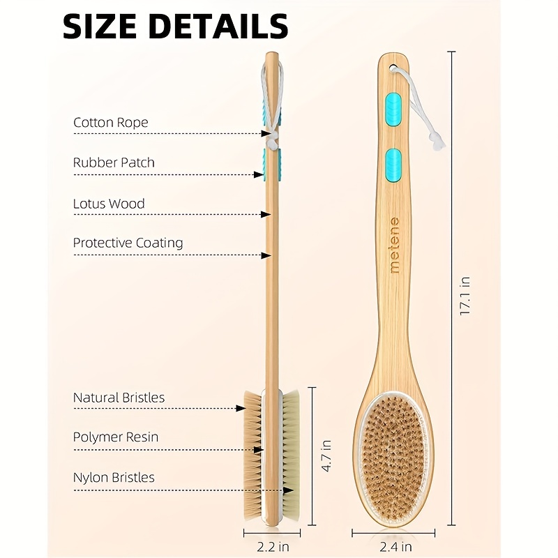 Scrubber per doccia con setole rigide