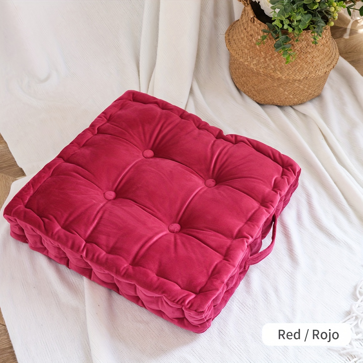 Thickened Seat Cushion, With Handle Stool Cushion, Office Chair Cushion,  Student Chair Cushion, Dutch Velvet Fabric, Available In All Seasons, Home  Dining Chair Cushion, Home Decor. - Temu