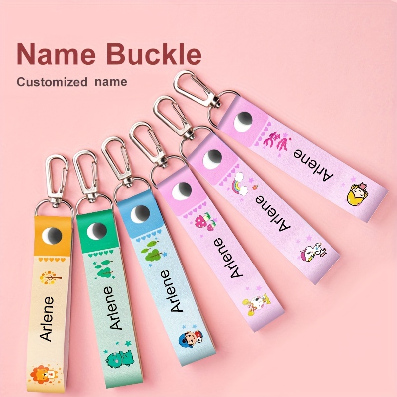 

6pcs Custom Backpack Name Keychain Chest Tag Lanyard Name Tag With Pen Name Tag Holder Id Card Bag Tag Name Holder Bag