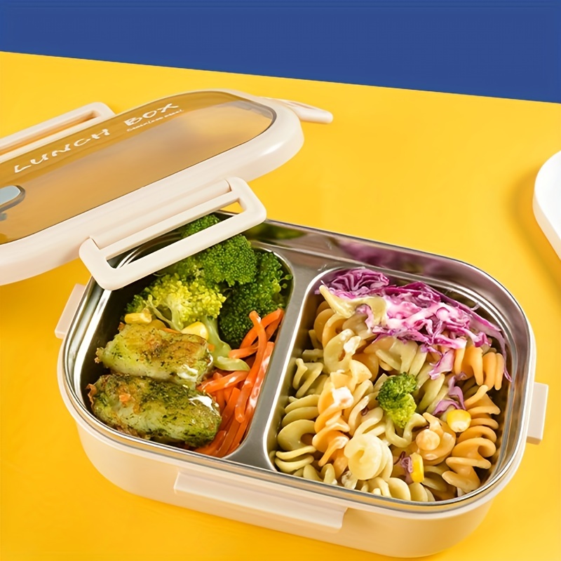 304 Stainless Steel Lunch Box With Lid Bento Box Portable - Temu