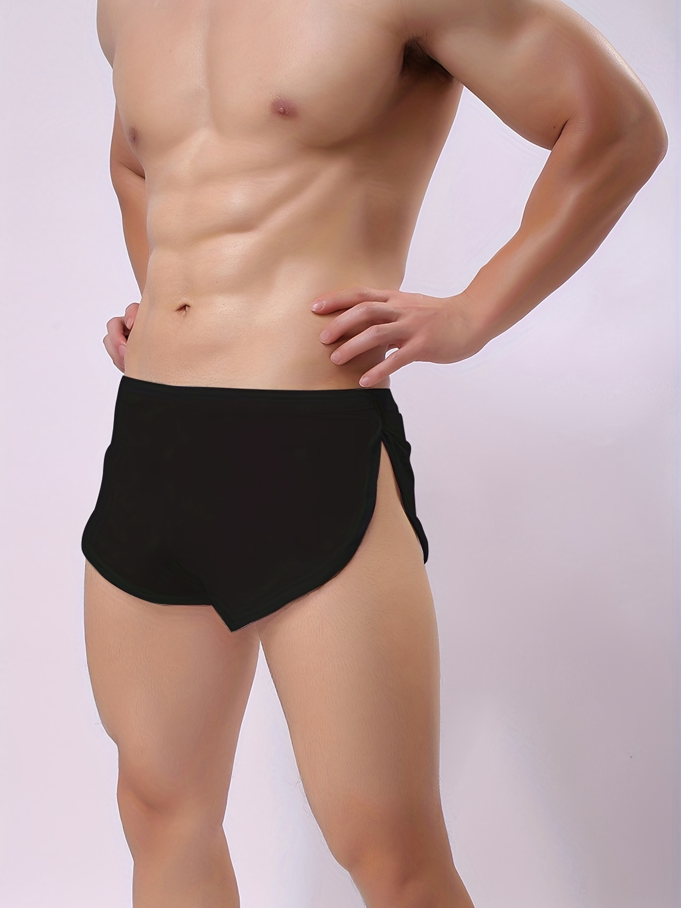 Men's Casual Plain Color Boxers Briefs Breathable Comfy - Temu
