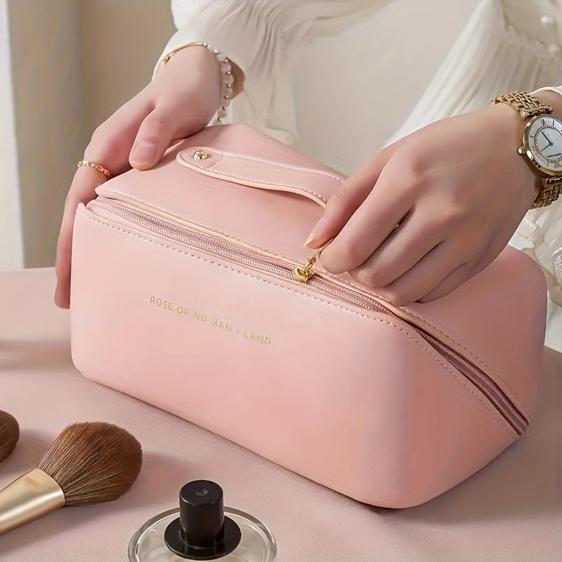Buy Makeup Bag Cosmetic Bag for Women Cosmetic Travel Makeup Bag Travel Toiletry  Bag for Bags Reusable Toiletry Bag-LARGE-PINK Online | Kogan.com. .