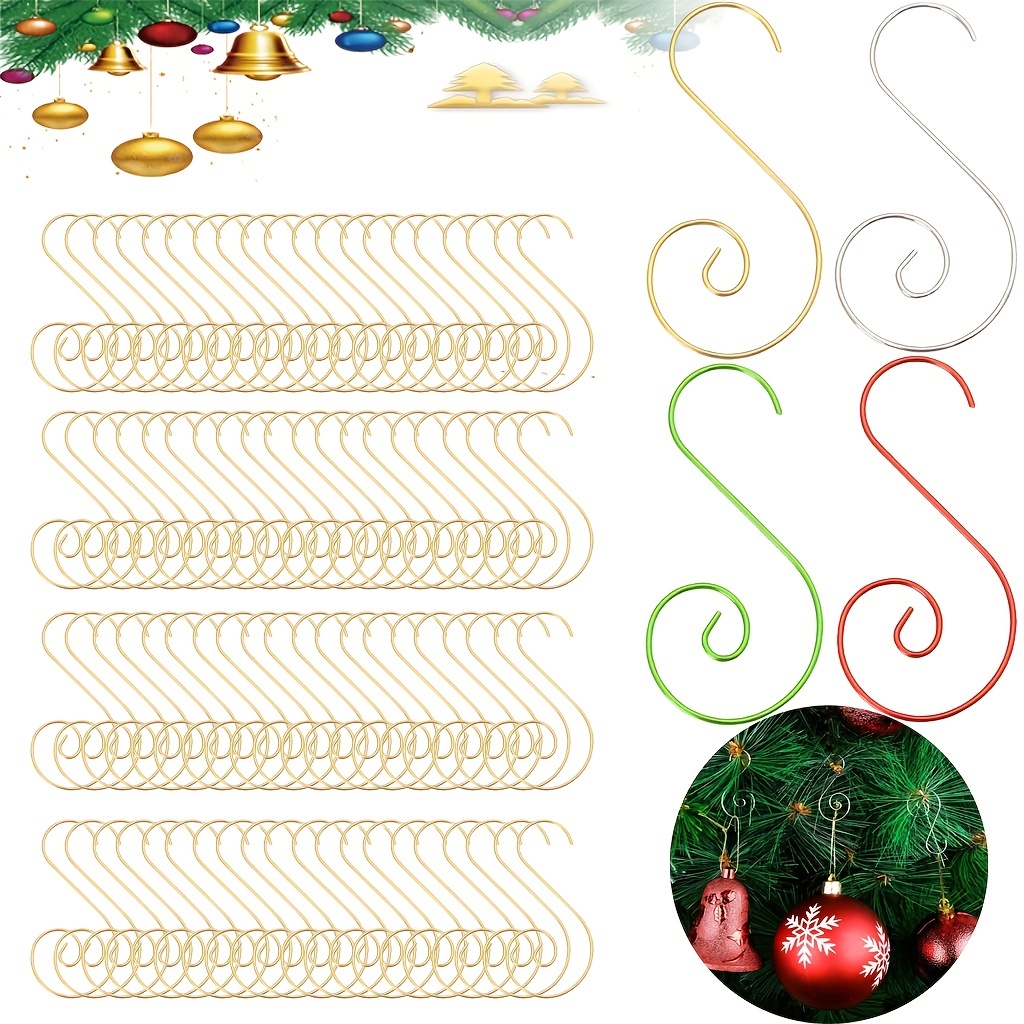 Christmas Ornament Hooks Metal Wire S shaped Hooks Hangers - Temu