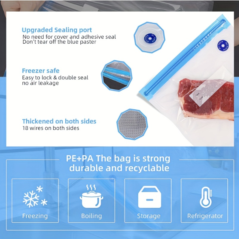 vacuum food bags reusable vacuum food bags food storage