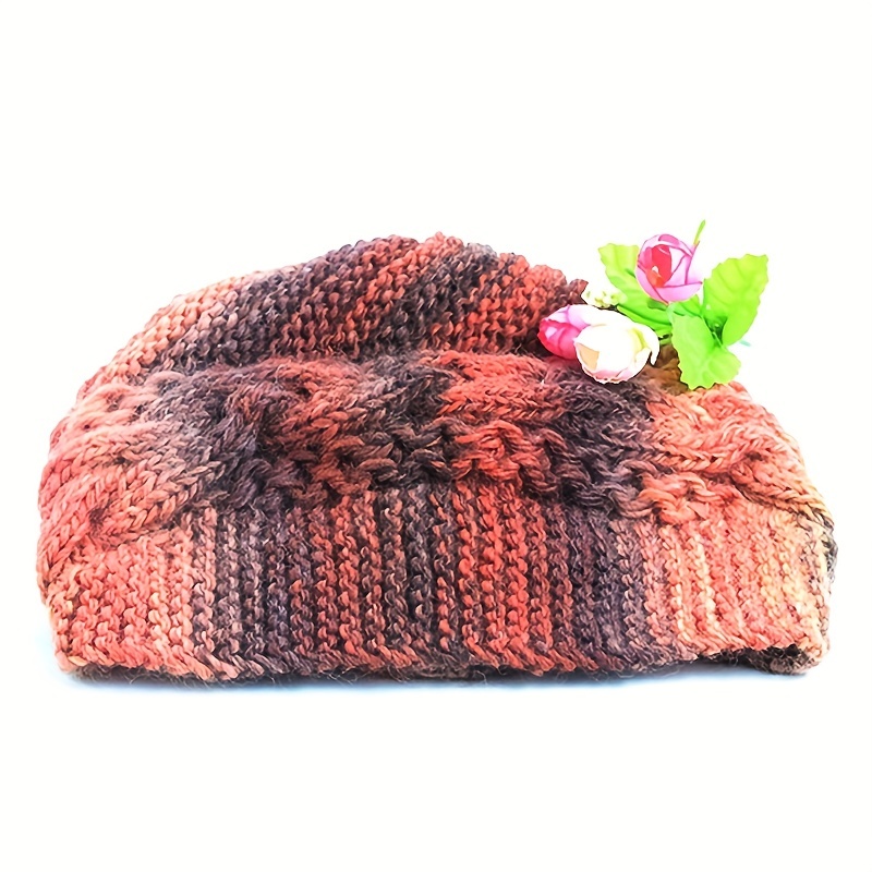 Generic 50g/ball 100%Wool Yarn For Knitting Dyed Rainbow Soft Crochet Yarn  шерсть DIY Hat Scarf Supplier-20