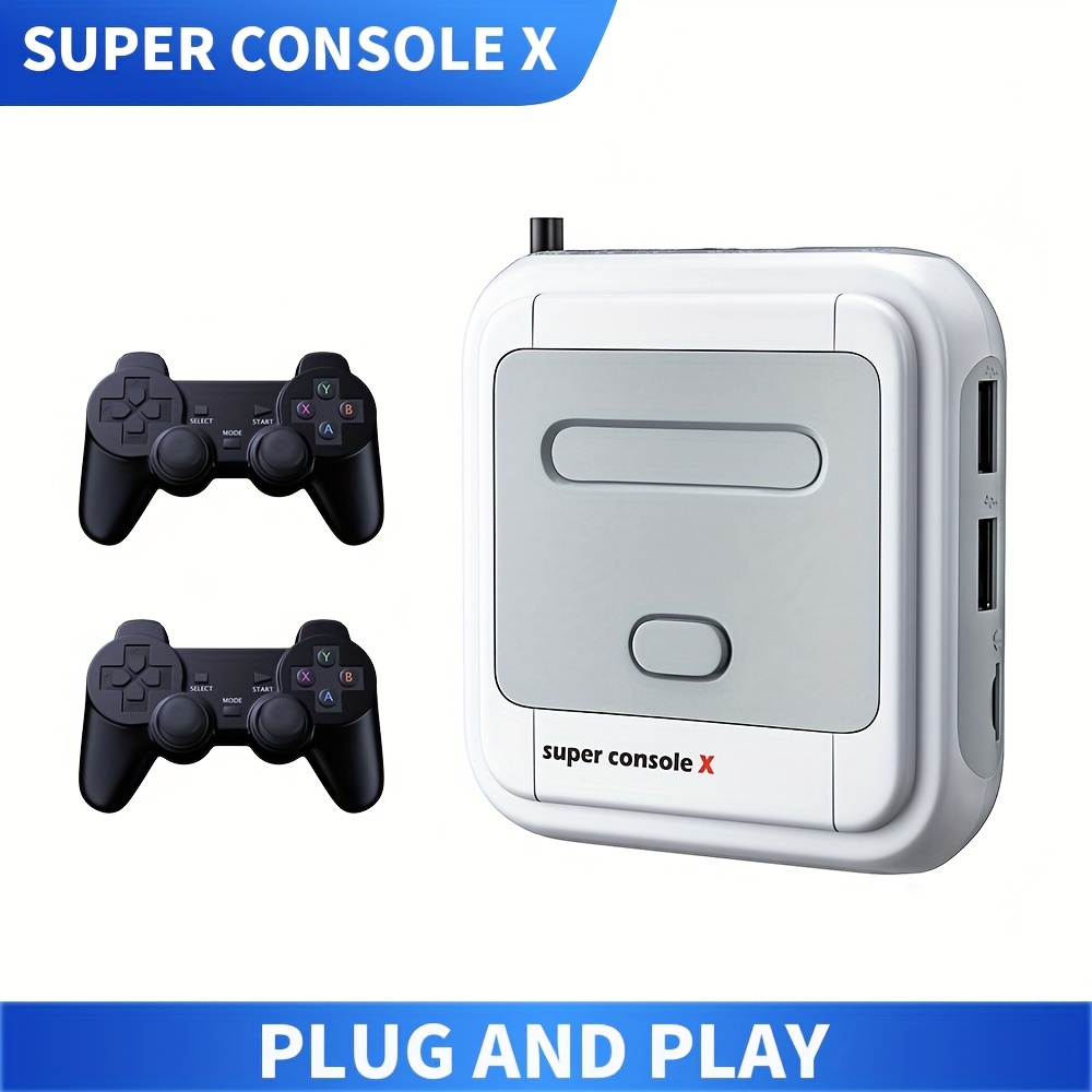 Dula There Xxx Video - Super Console X- Retro Video Game Console For Mame/arcade/ .etc 50+  Emulators Support Hd Out Plug And Play & Dual Wireless Controllers - Temu
