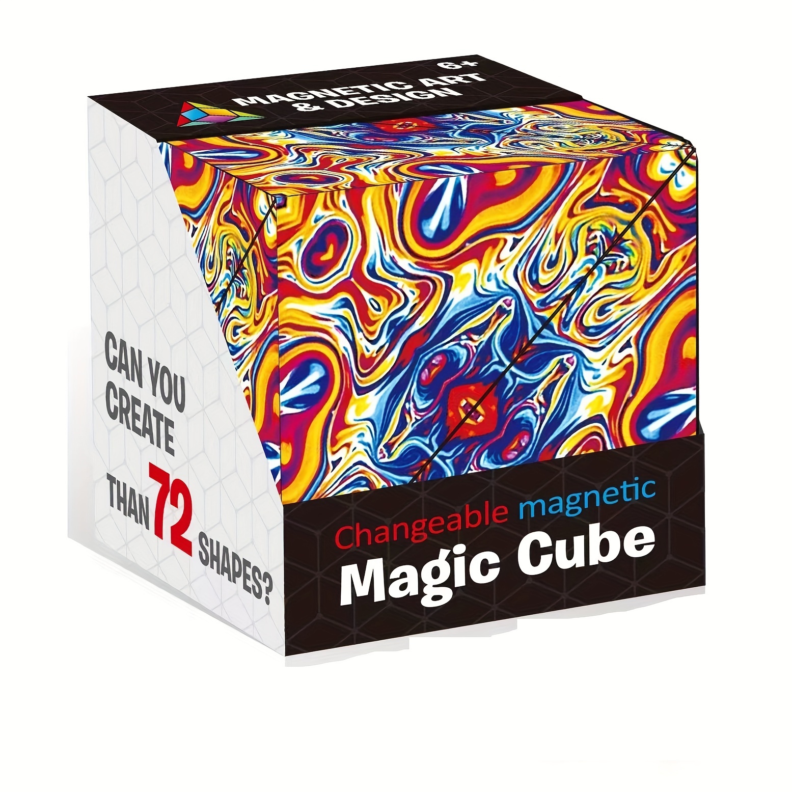 3D Magic Cube Shashibo Shape Shifting Box Anti Stress Hand Flip Puzzle Toy  Gift