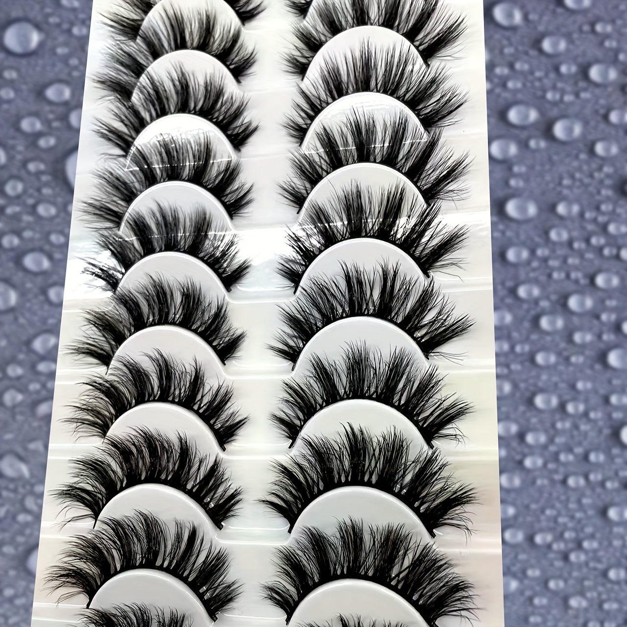 10 Pairs Fluffy False Eyelashes Natural Look Volume Thick Curly Lashes Extension