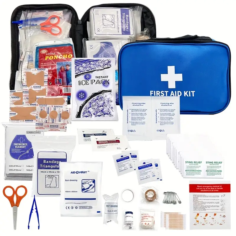 First Aid Kit For Car Emergency Supplies Mini Compact Bag - Temu