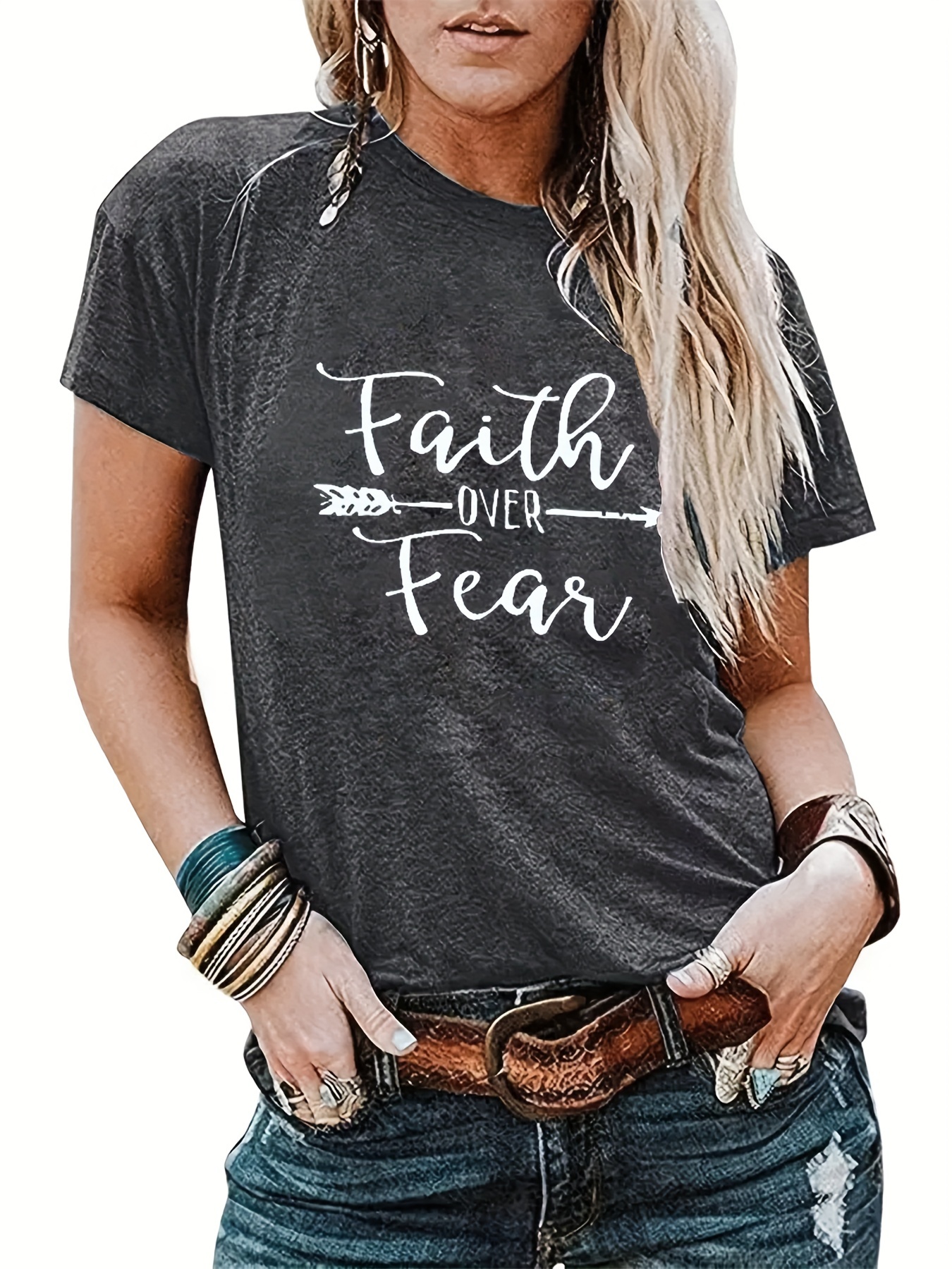 Faith over deals fear t shirt