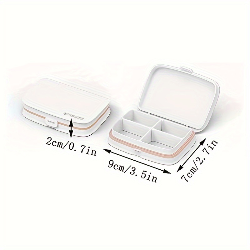 SUNFICON Daily Pill Box Organizer Container Portable Travel