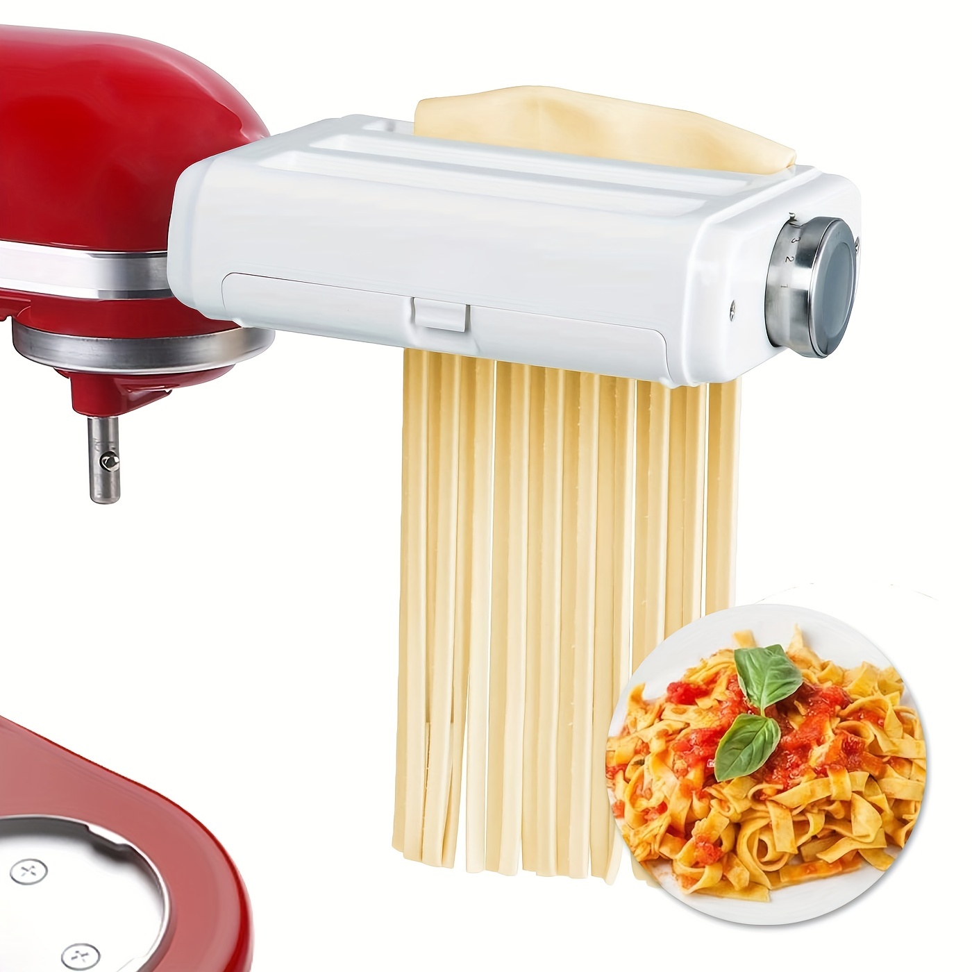 Stainless Steel Pasta Maker Attachments For All Kitchenaid Stand Mixer,  Pasta Sheet Roller, Spaghetti Cutter, Fettuccine Cutter Are Sold Separately  - Temu
