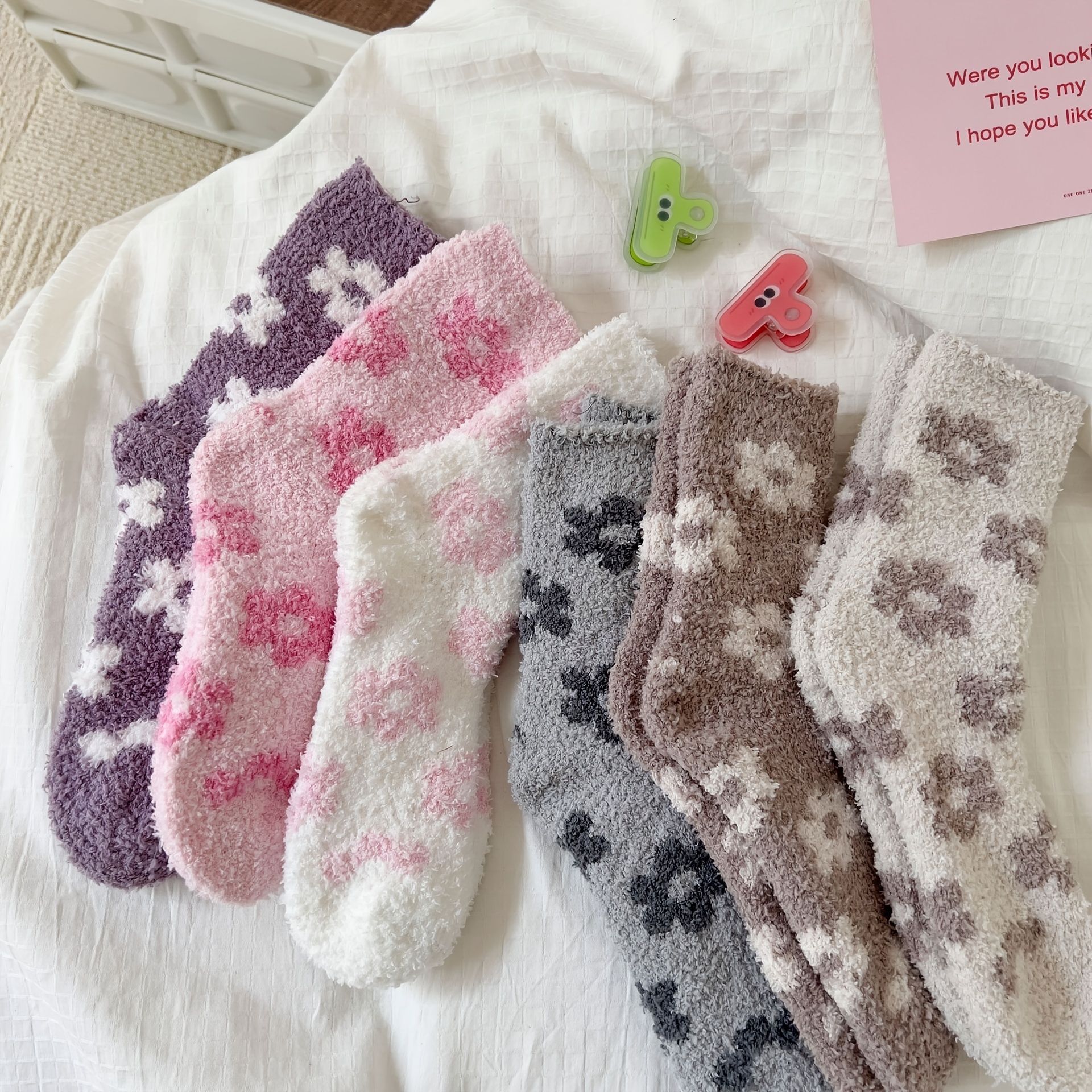 Christmas Women's Fuzzy Socks Cozy Soft Fluffy Cute Animal - Temu