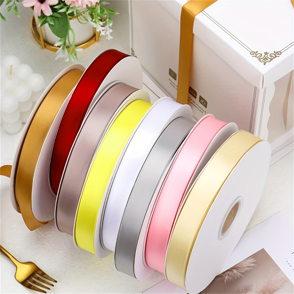 Bow Ribbon Wide Double sided Polyester Band Flower Gift - Temu