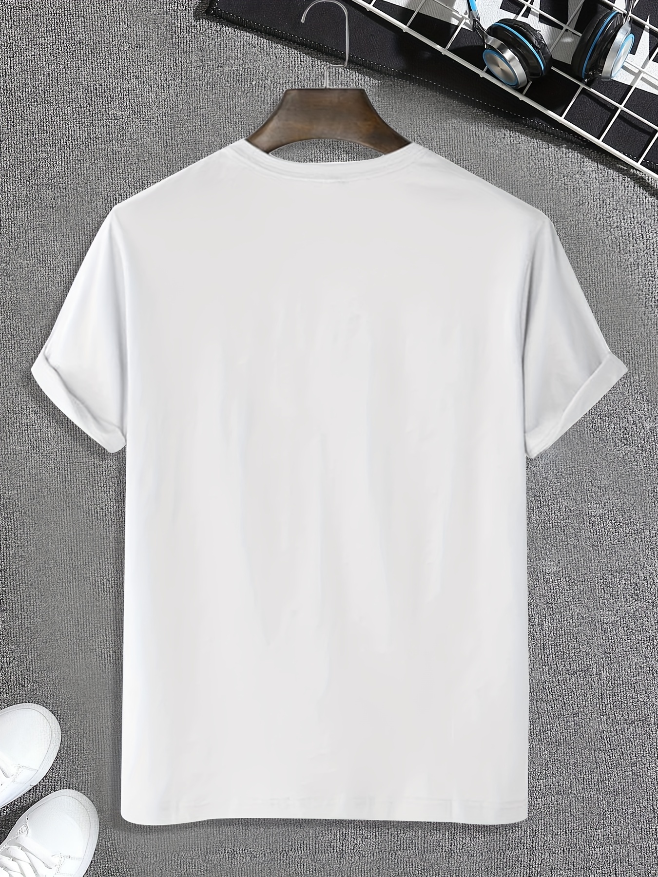  VEMART Camisetas de hombre para hombre con dibujos animados y  letras gráficas para hombre (Color blanco, Talla : L) : Ropa, Zapatos y  Joyería