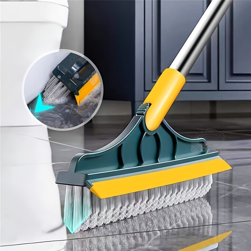 1pc Long-handled Hard Bristle Floor Cleaning Brush For Kitchen