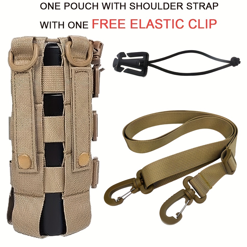 Tactical Water Bottle Holder Pouch Portable Cup Storage Bag With Strap  Outdoor Walking Camping Hiking Accessories, Today's Best Daily Deals
