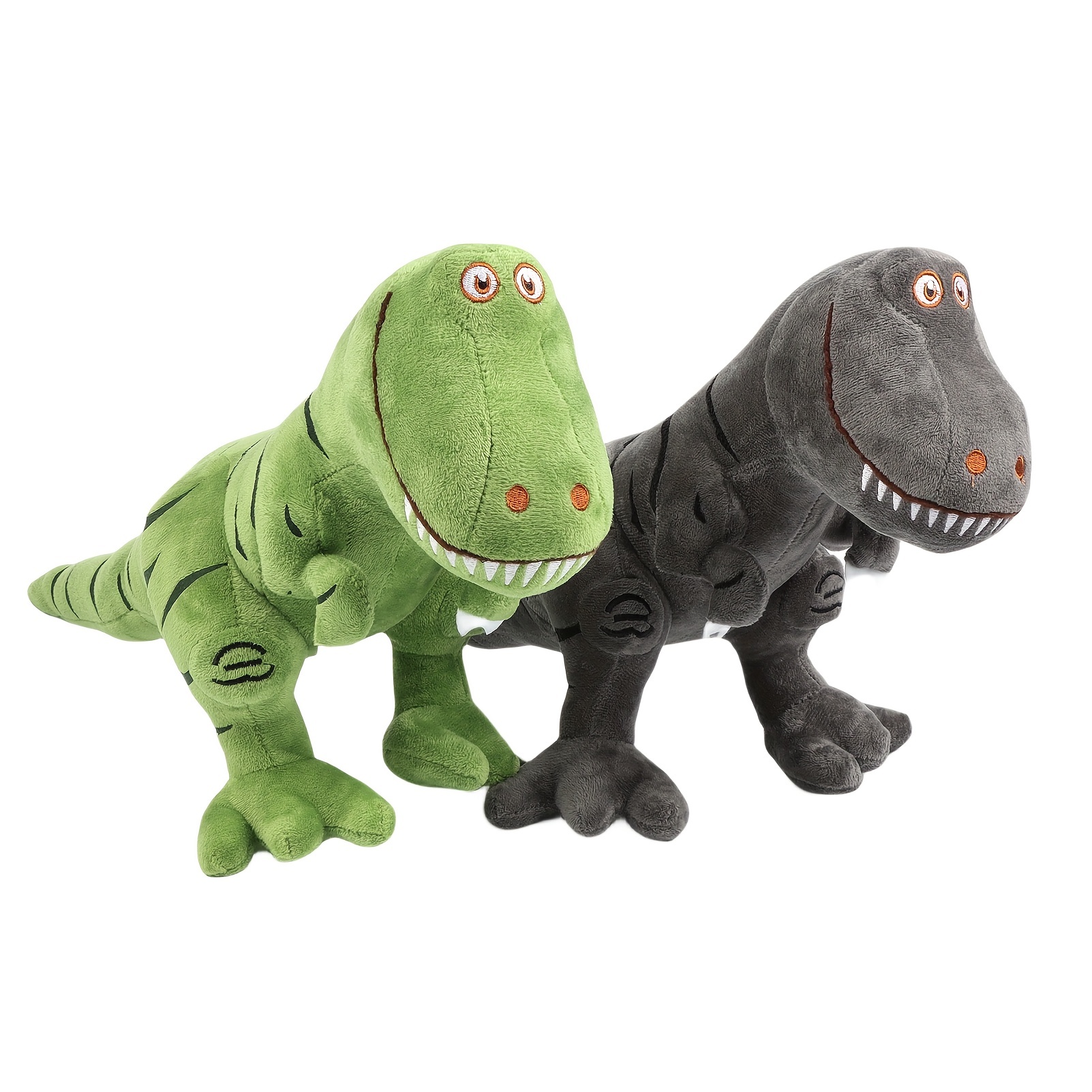  Juguetes de peluche de animales, diseño de dinosaurio suave,  para regalo, niños y niñas (verde, 9 pulgadas) : Juguetes y Juegos