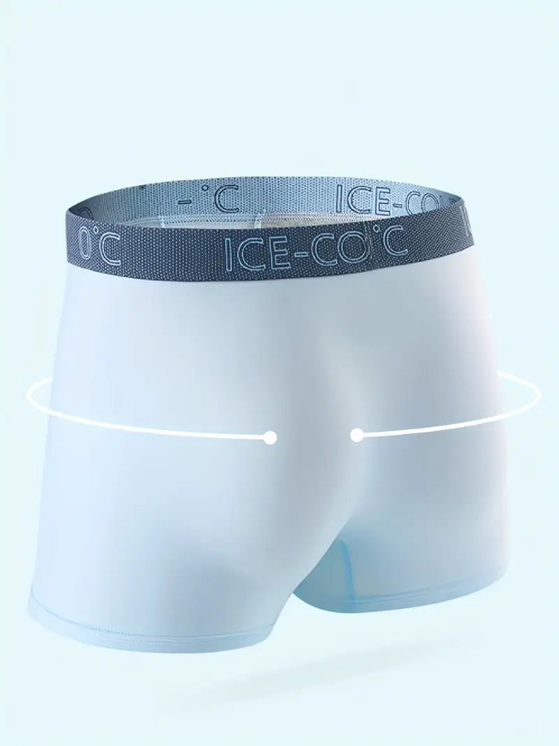 5 Pack Men's Ultra-thin Mesh Ice Silk Underwear Breathable Seamless Boxer  Brief, Men's Underwear