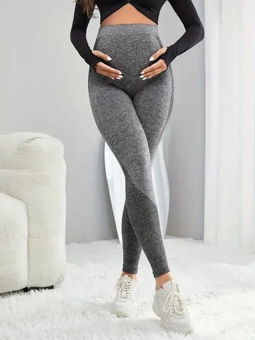Maternity Yoga Gym Pants Butt Lifting Leggings High Elastic - Temu Canada