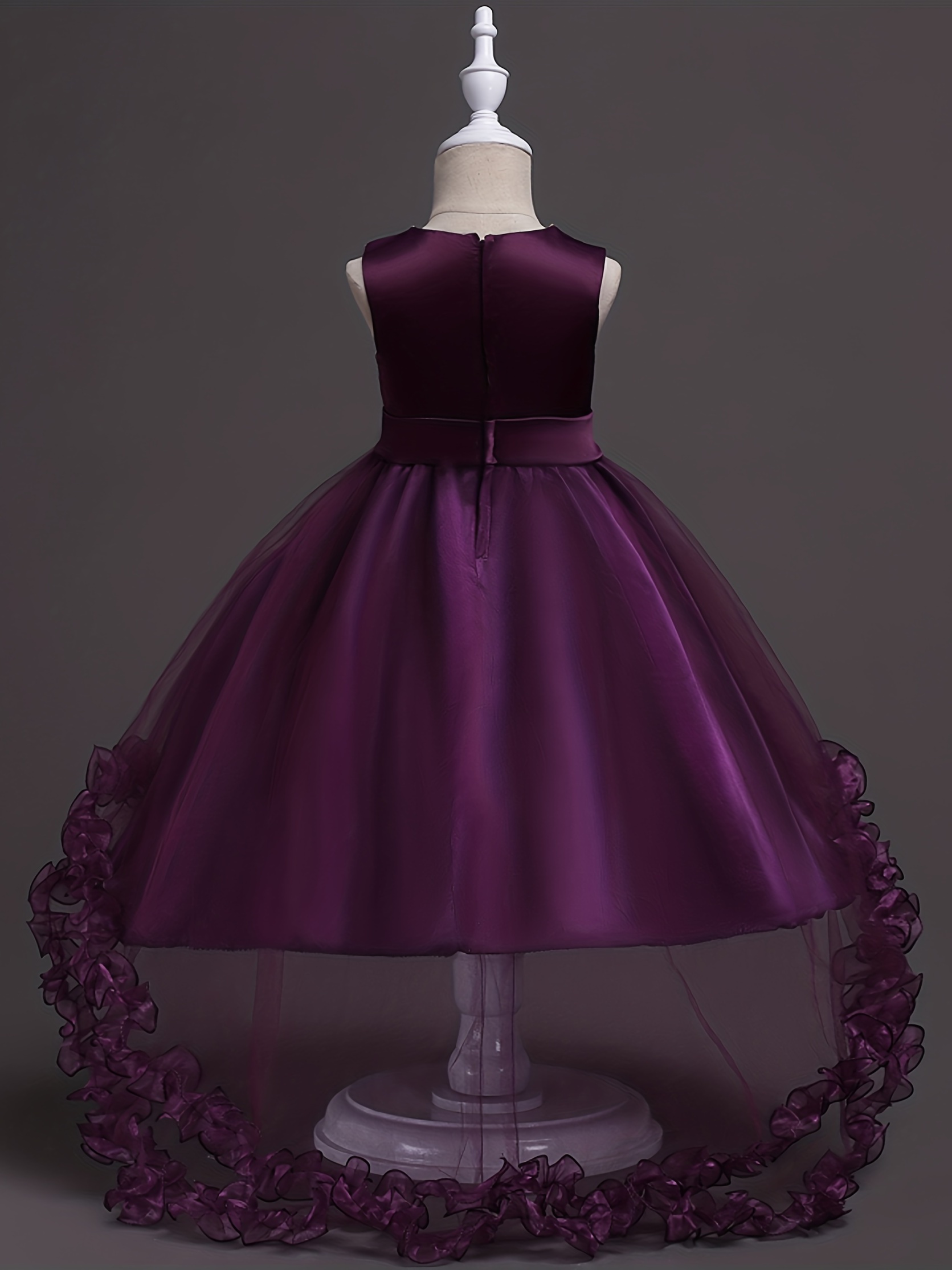 Deep Purple Flower Girl Dresses