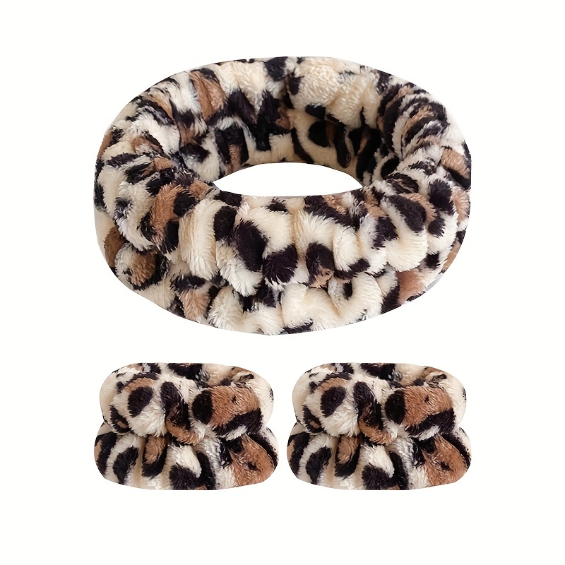 3pcs Leopard Print Hair Bundle Set