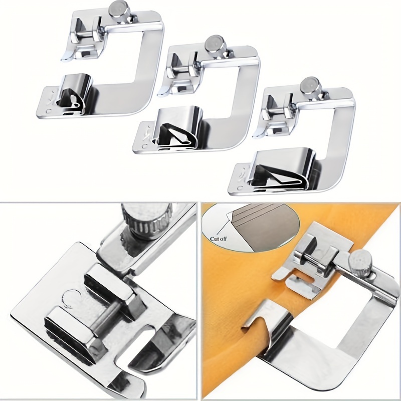 DreamStitch 006900008 3mm Narrow Rolled Hem Sewing Machine Presser  Foot-Fits All Low Shank Snap-On  Singer,Brother,Babylock,Euro-Pro,Janome,Kenmore,Whi