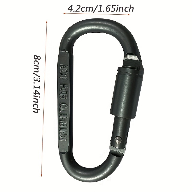D Buckle Aluminum Alloy Key Chain for Travel and Camping