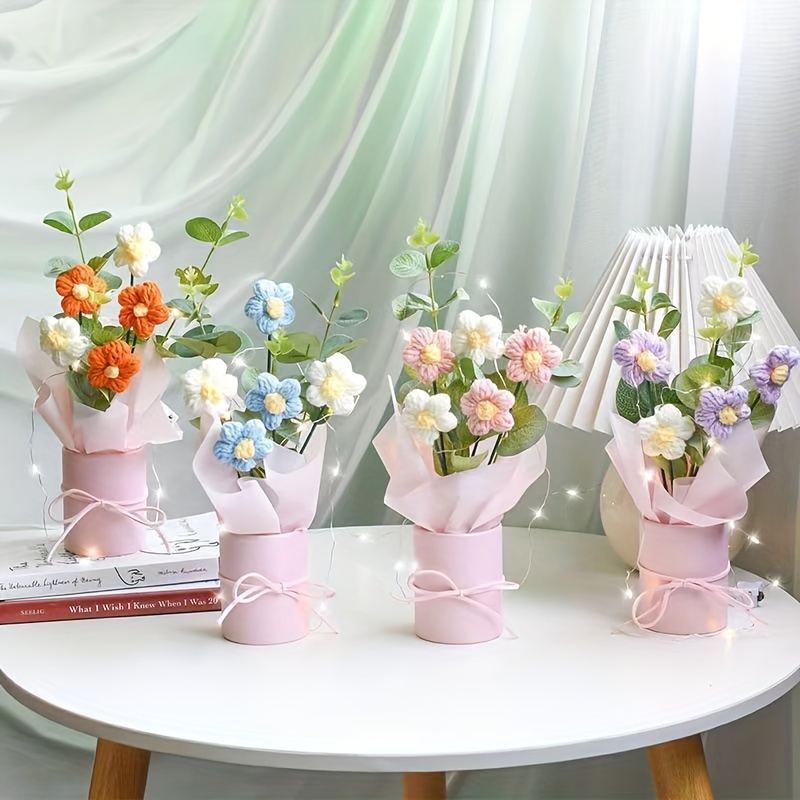 10 bolsas transparentes para ramo de flores con asa, bolsas de embalaje  transparentes para regalo de floristería, regalos de fiesta, ropa de  dulces