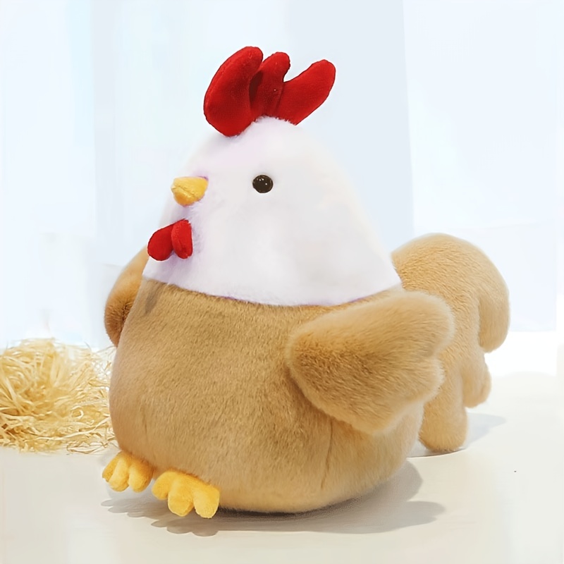

Plush Chicken Doll, Cute Rooster Cloth Doll, Soft And Comfortable Bedroom Pillow, Birthday And New Year Gift