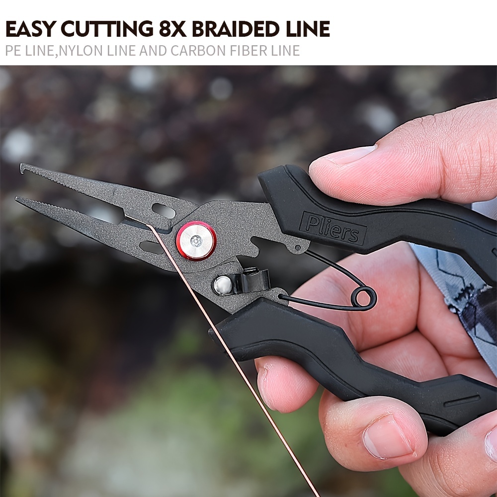 Multifunctional Plier Grip Cut Lines Split Ring Opener Crimp - Temu