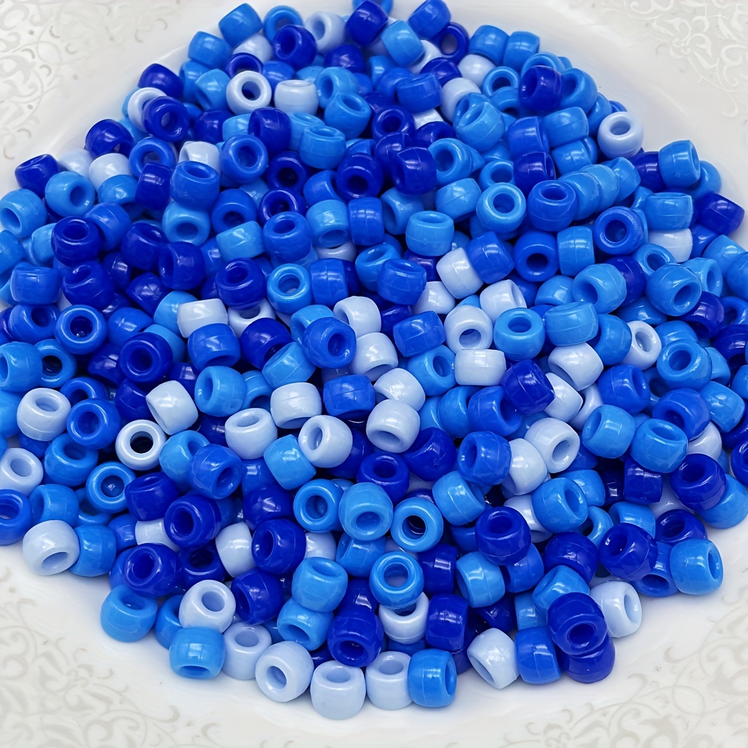100Pcs 9x6mm Solid Color Acrylic Flat Round Beads Big Hole Spacer Beads For  Jewelry Making DIY Bracelet Necklace Handicrafts