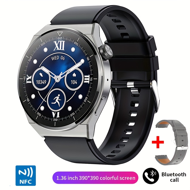 New HK4 Hero Smart Watch AMOLED 1.5 Inch Ltpo 2.5D Amplitude Mens NFC  Wireless Charging GT3 Pro 2023