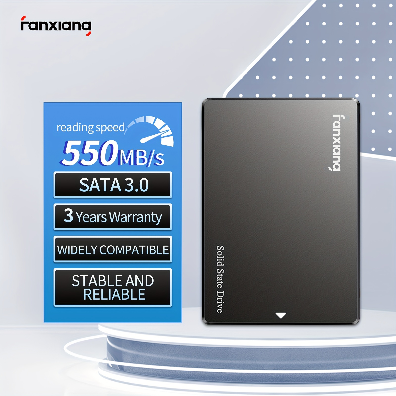 Fanxiang S101 512GB SSD 2.5 inches SATA III Internal Solid State Hard  Drive, up to 550MB/s 