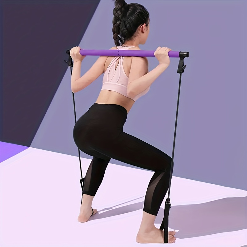 Multifunctional Yoga Bar with Resistance Band