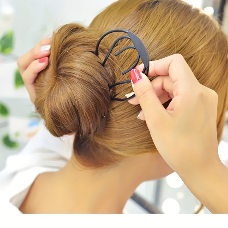 Metal Hair Fork Clip Wavy Hair Pins Simple Hair Insert Comb - Temu