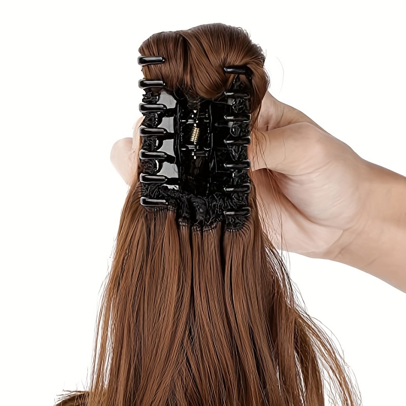 21in Plus Length Wavy Ponytail Clip In Claw Extension