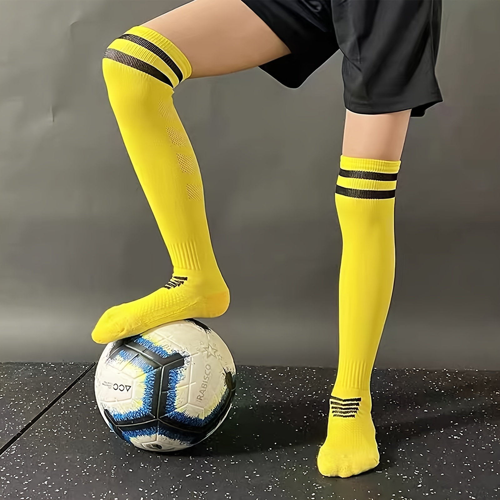 Spring And Autumn Long Tube Color Matching Non Slip Football Socks  Childrens Soccer Socks Adult Sports Socks Wicking From 0,48 €