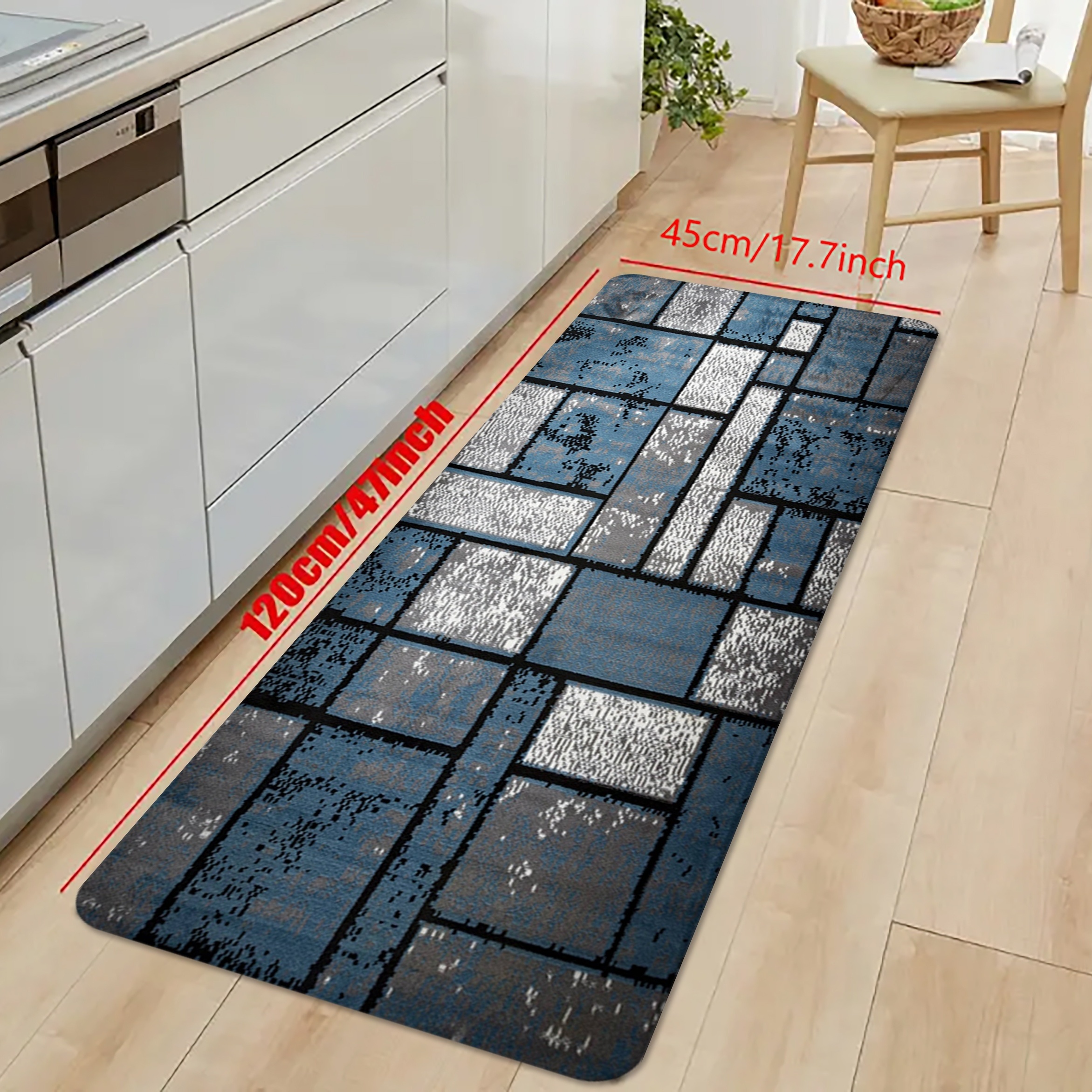 Nordic Washable Kitchen Mat Floor Long Hall Carpet for Bathroom