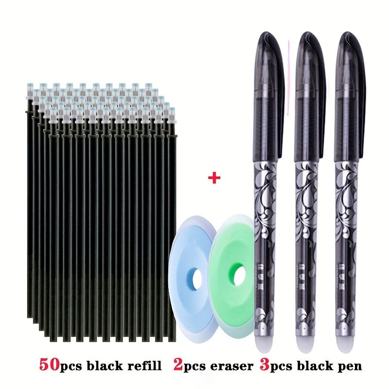 Large Capacity Erasable Gel Pen Set With Pen Refill Magic - Temu