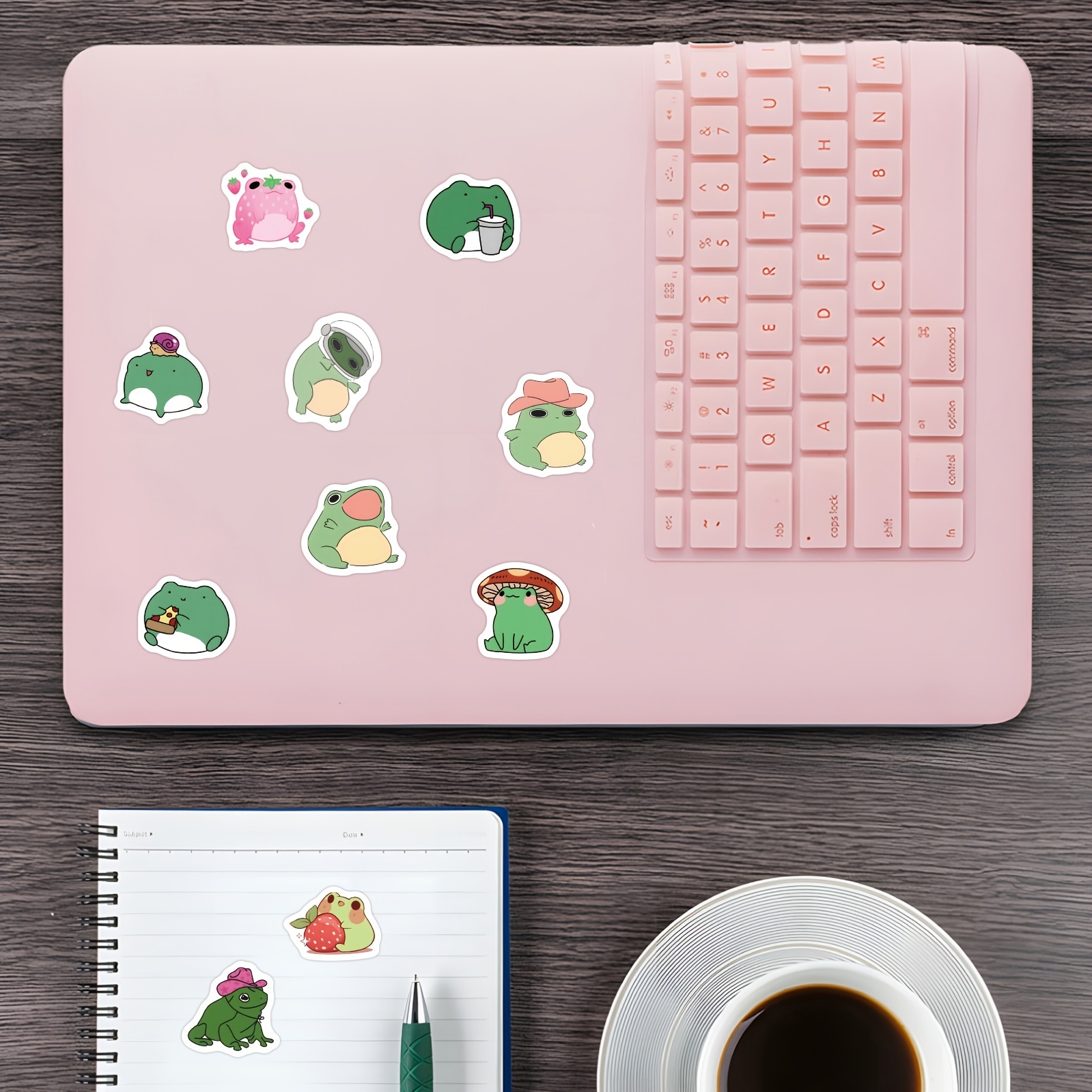 Frog Stickers Roll Cute Aesthetic Vinyl Stickers For Laptop - Temu Germany