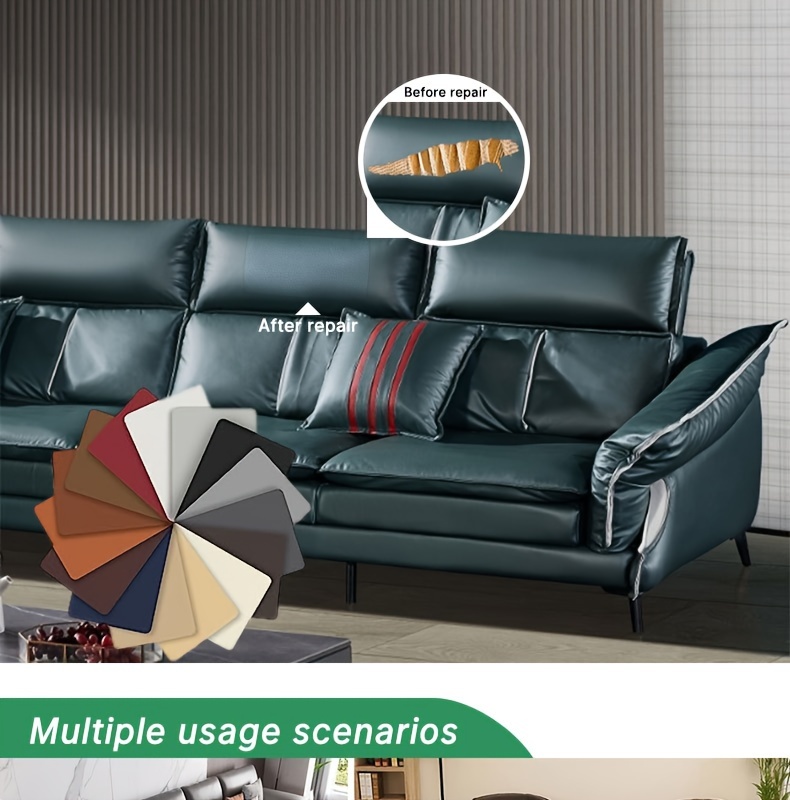 Self Adhesive Faux Leather Repair Subsidy Sofa Renovation - Temu