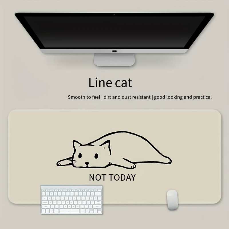 Mouse pad para jogos personalizado, gatinho fofo grama gato gato casa  acessórios para computador