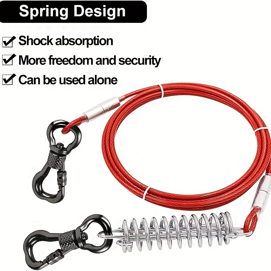 Pet Tie Out Cable For Dogs Dog Tie Out Cable Dog Runner - Temu