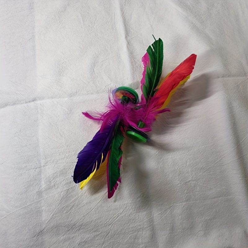 Chinese Jian Zi Colorful Feather Kick Shuttlecock for Exercise