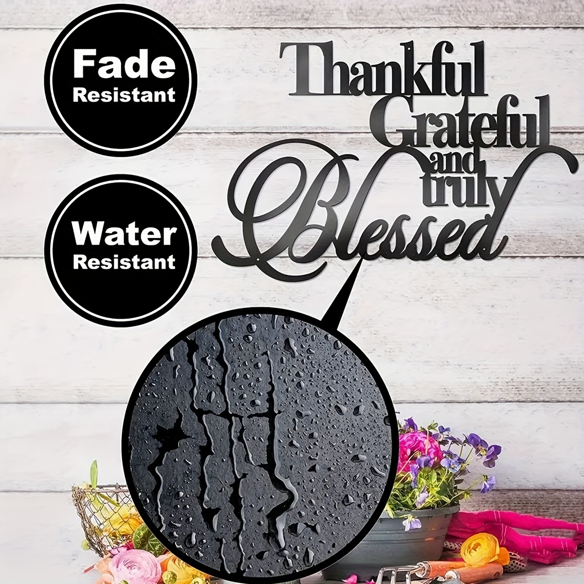 1pc thankful grateful blessed wall decor home thankful metal wall decor blessed wall signs for home decor entry way