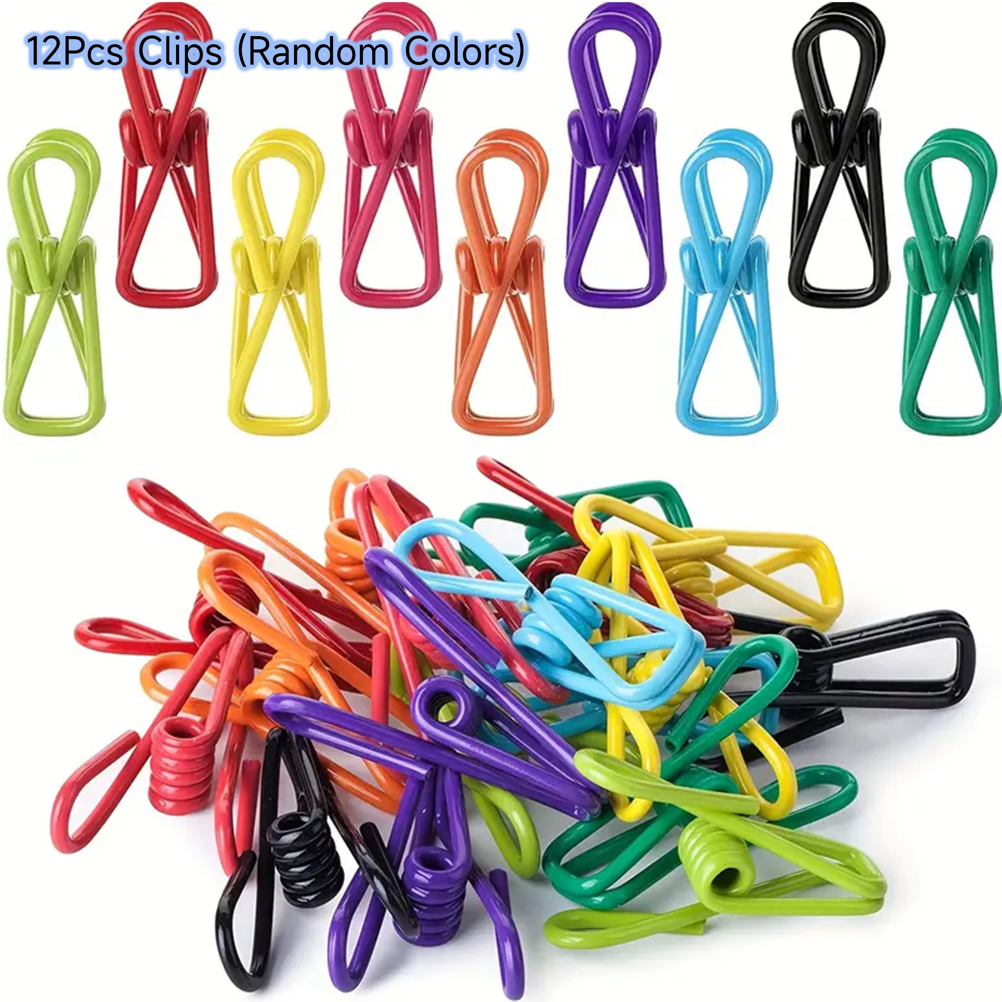 12 Pezzi Piccole Mollette Fili Clip In Acciaio Rivestito In - Temu Italy