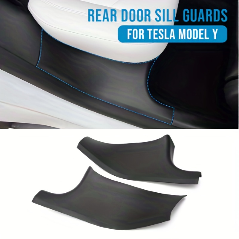 For Tesla Model Y Rear Door Built-In Sill Strip Rear Seats Anti-Kick
