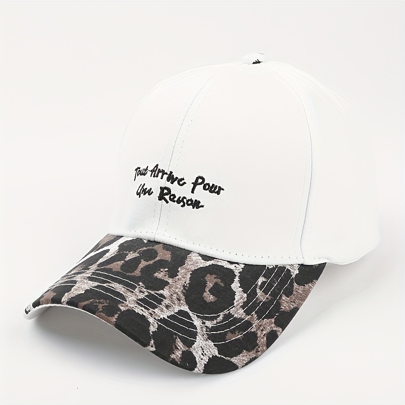 Leopard Embroidered Baseball Cap for Outdoor