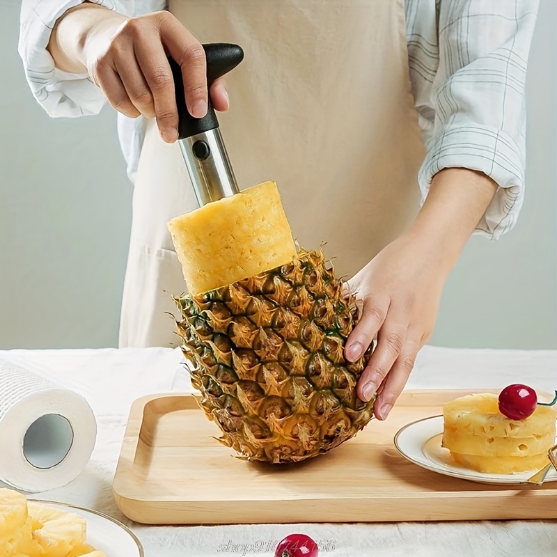 Acheter Coupe-ananas en acier inoxydable, éplucheur, trancheur, couteau  d'office de fruits, Gadget